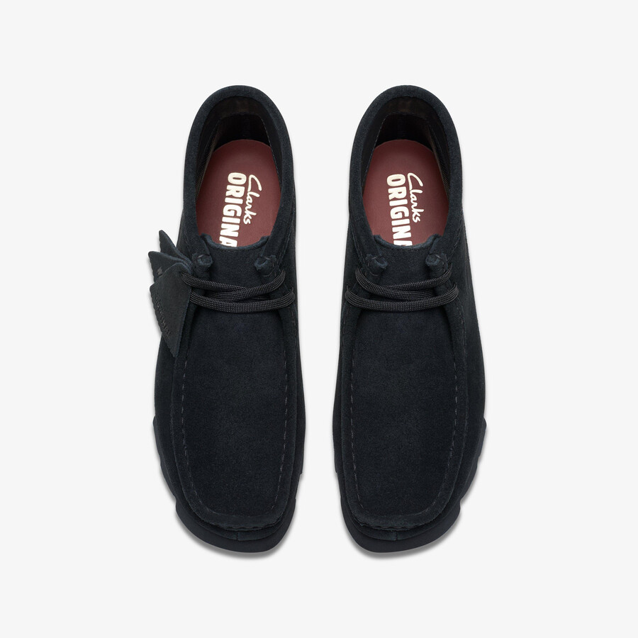 wallabee laars met gore-tex - zwart suède